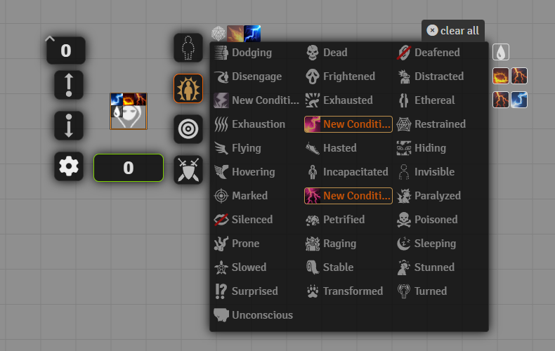 Sorted Status Effects screenshot
